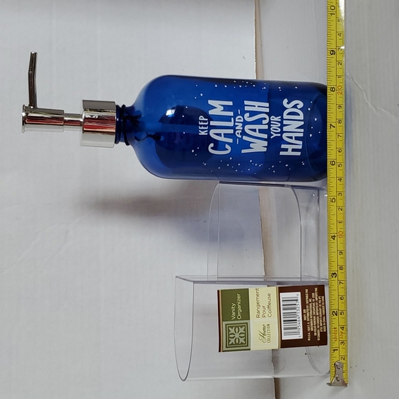 Pump Dispenser Clear Vanity Organizer Soap Lotion Tooth Makeup Brush Container - Picture 6 of 12